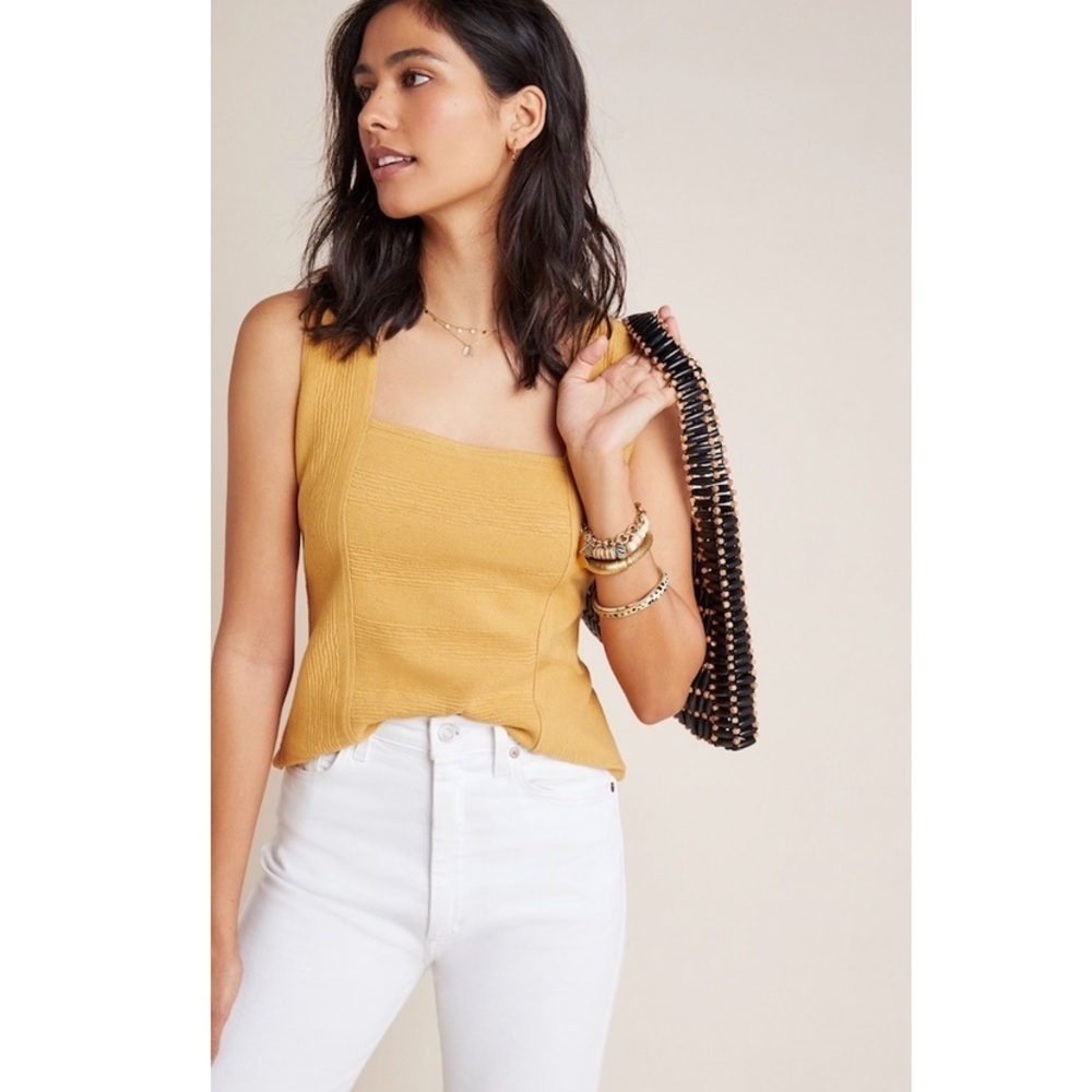 Anthropologie Maeve Crossback Top. - Picture 4 of 9
